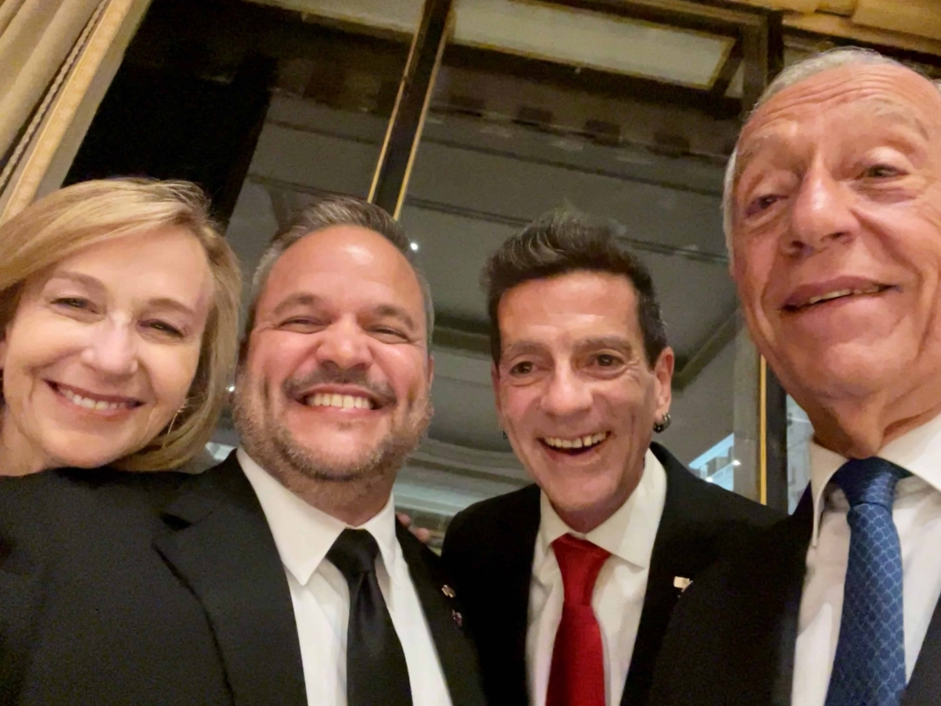 Victor J. Quiñones meeting with the President of Portugal and the U.S. Ambassador